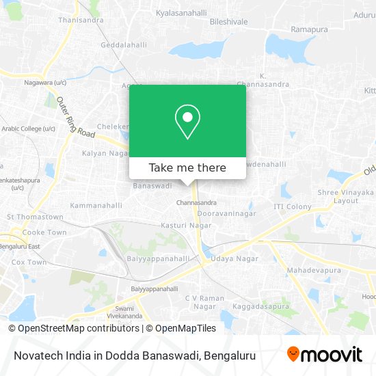 Novatech India in Dodda Banaswadi map