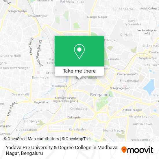 Yadava Pre University & Degree College in Madhava Nagar map