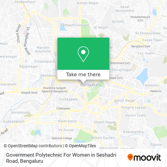 Government Polytechnic For Women in Seshadri Road map