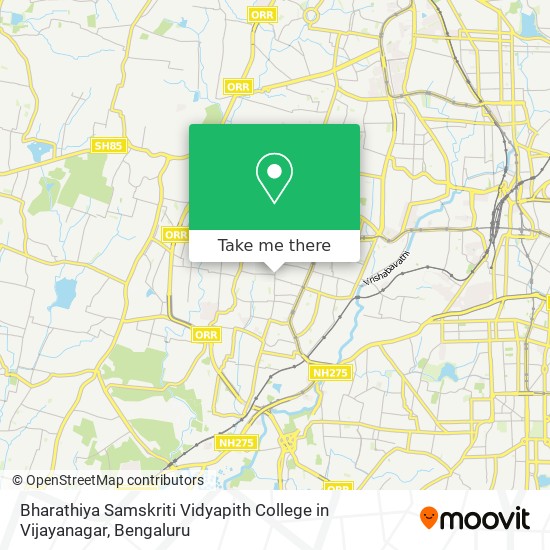 Bharathiya Samskriti Vidyapith College in Vijayanagar map