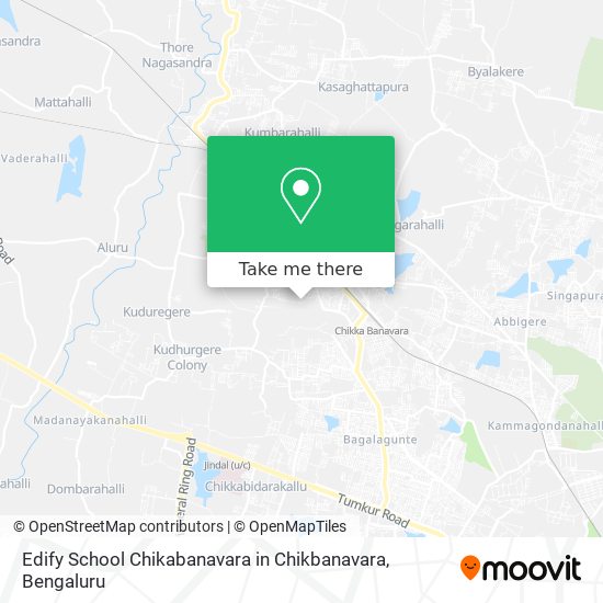 Edify School Chikabanavara in Chikbanavara map