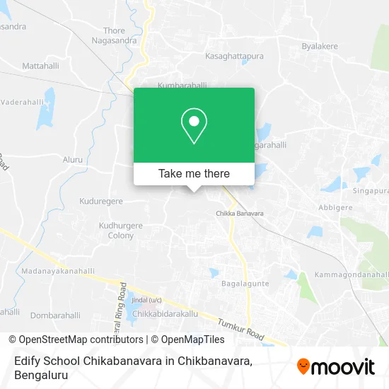 Edify School Chikabanavara in Chikbanavara map