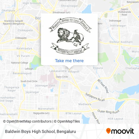 Baldwin Boys High School map