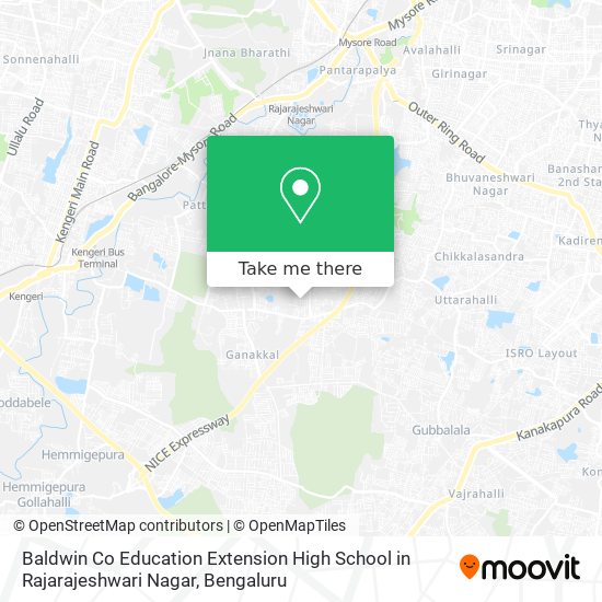 Baldwin Co Education Extension High School in Rajarajeshwari Nagar map
