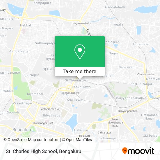 St. Charles High School map