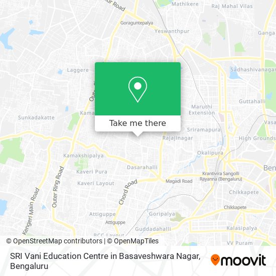 SRI Vani Education Centre in Basaveshwara Nagar map