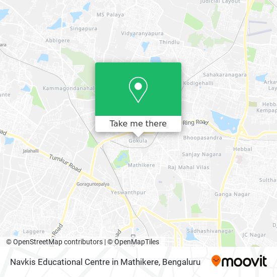 Navkis Educational Centre in Mathikere map