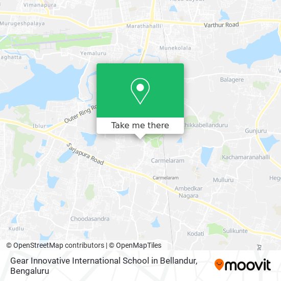 Gear Innovative International School in Bellandur map