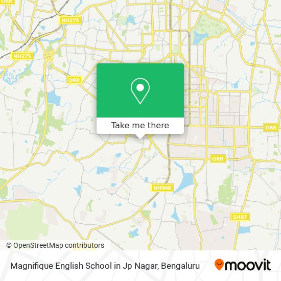 Magnifique English School in Jp Nagar map