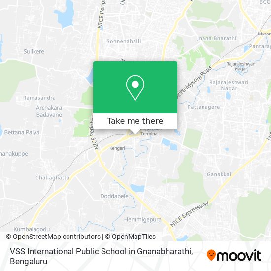 VSS International Public School in Gnanabharathi map