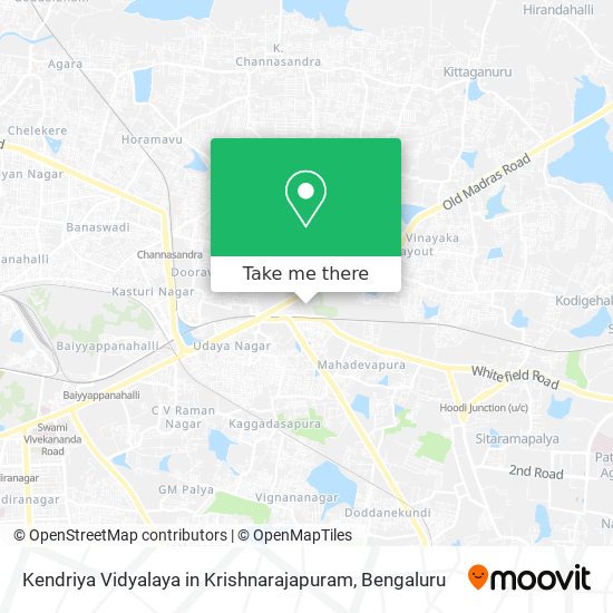 Kendriya Vidyalaya in Krishnarajapuram map