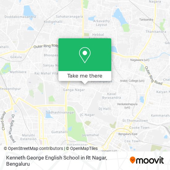 Kenneth George English School in Rt Nagar map