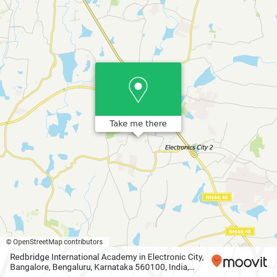 Redbridge International Academy in Electronic City, Bangalore, Bengaluru, Karnataka 560100, India map