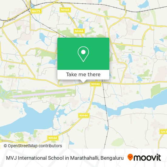 MVJ International School in Marathahalli map