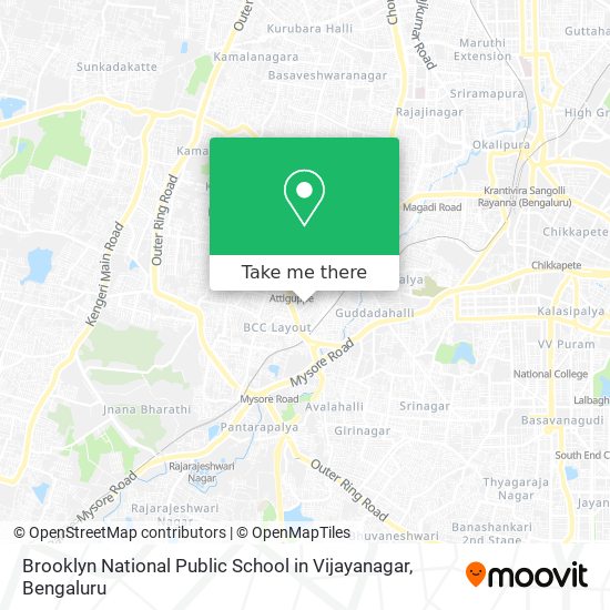 Brooklyn National Public School in Vijayanagar map