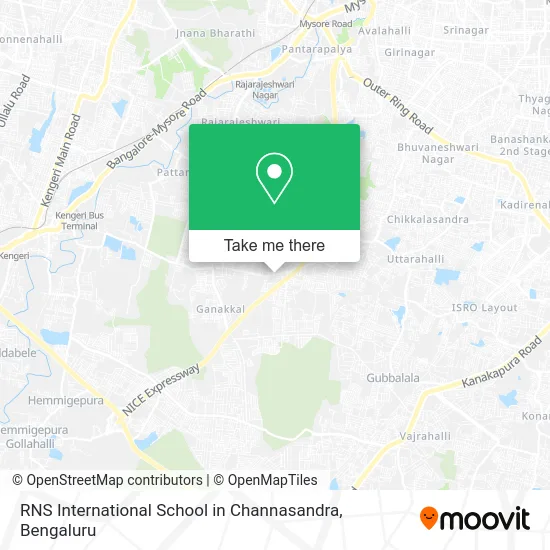 RNS International School in Channasandra map