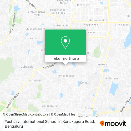 Yashasvi International School in Kanakapura Road map