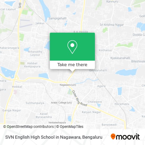 SVN English High School in Nagawara map