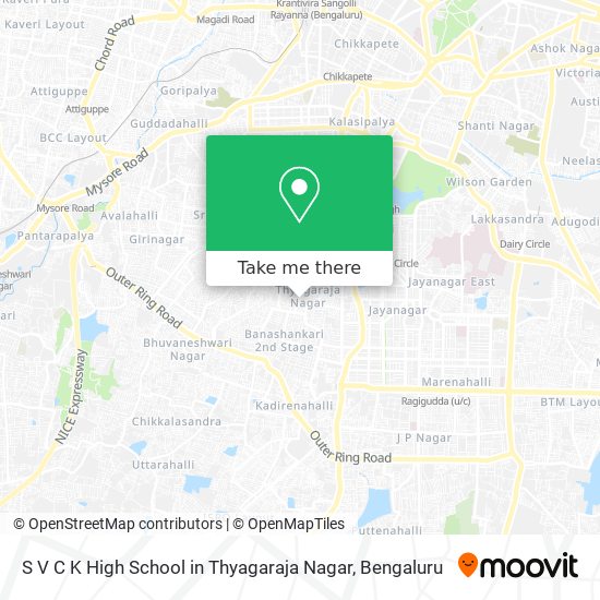 S V C K High School in Thyagaraja Nagar map