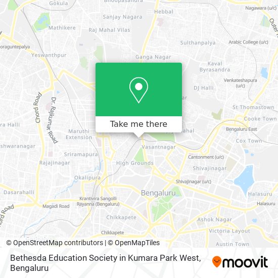 Bethesda Education Society in Kumara Park West map