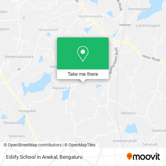 Ediify School in Anekal map