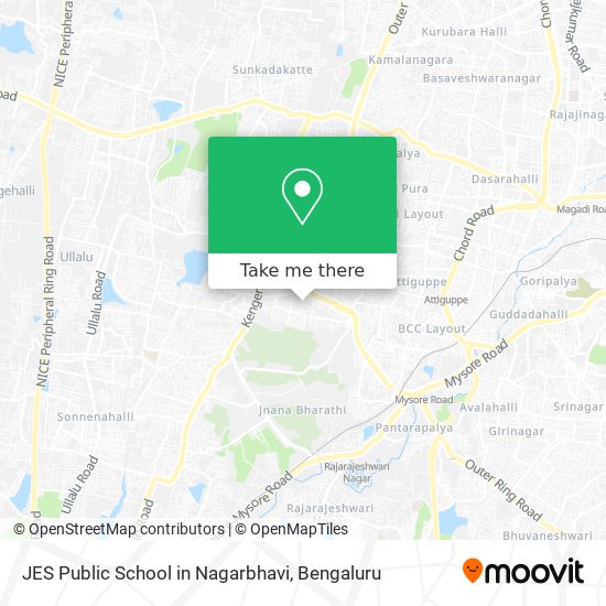 JES Public School in Nagarbhavi map