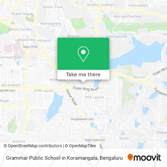 Grammar Public School in Koramangala map
