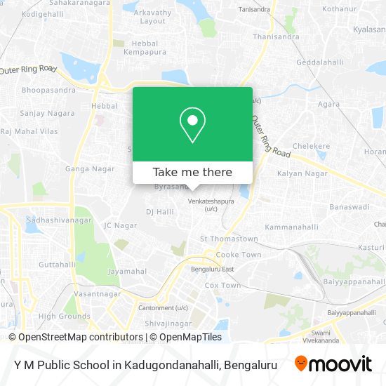 Y M Public School in Kadugondanahalli map