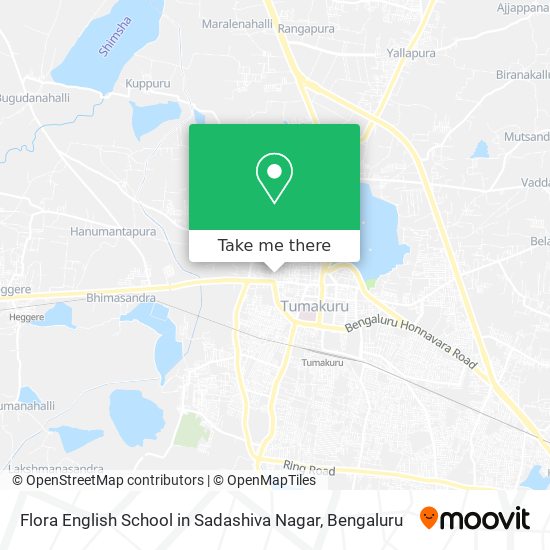 Flora English School in Sadashiva Nagar map