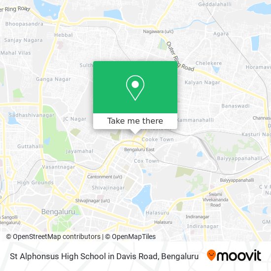 St Alphonsus High School in Davis Road map