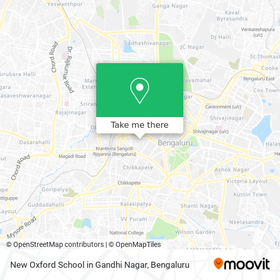 New Oxford School in Gandhi Nagar map