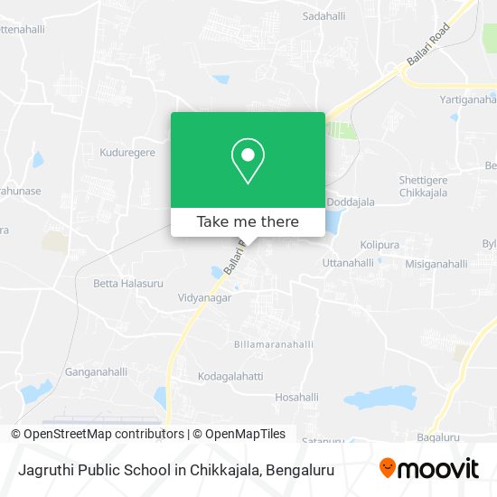Jagruthi Public School in Chikkajala map