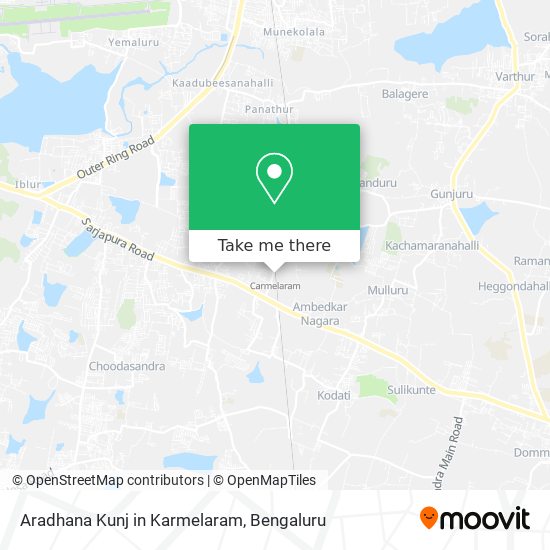 Aradhana Kunj in Karmelaram map
