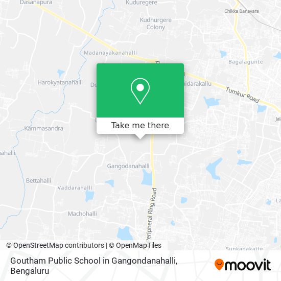 Goutham Public School in Gangondanahalli map