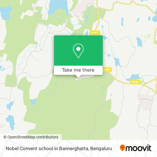 Nobel Convent school in Bannerghatta map