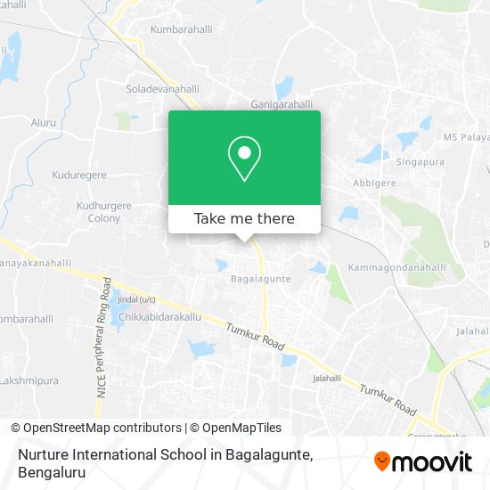 Nurture International School in Bagalagunte map