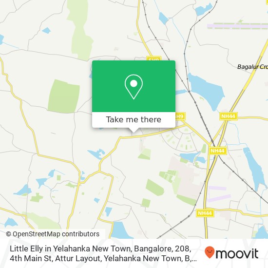 Little Elly in Yelahanka New Town, Bangalore, 208, 4th Main St, Attur Layout, Yelahanka New Town, B map
