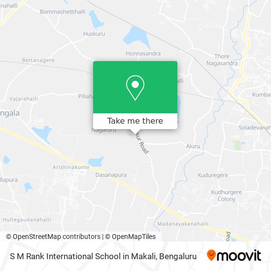 S M Rank International School in Makali map