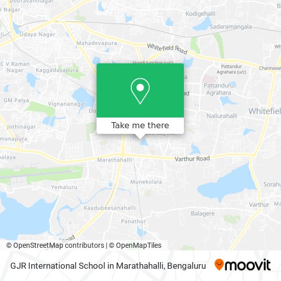 GJR International School in Marathahalli map