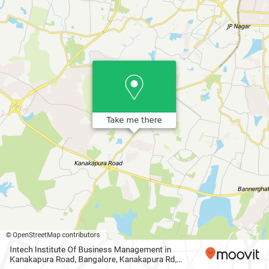 Intech Institute Of Business Management in Kanakapura Road, Bangalore, Kanakapura Rd, Bengaluru, Ka map