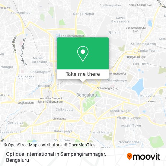 Optique International in Sampangiramnagar map