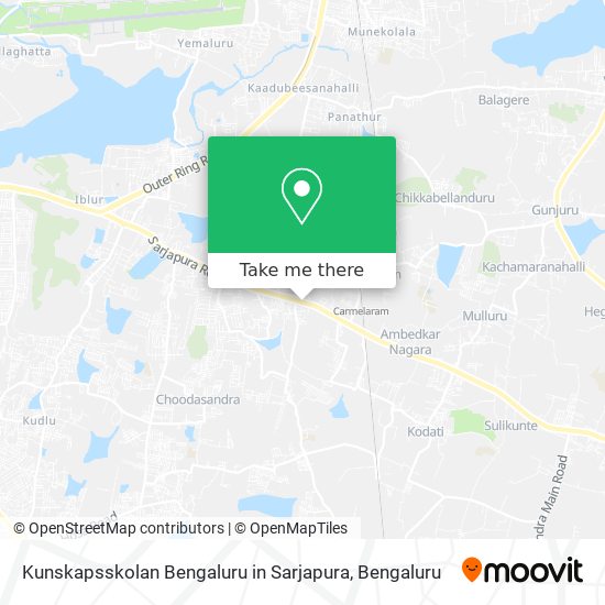 Kunskapsskolan Bengaluru in Sarjapura map