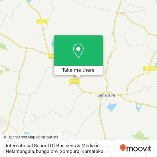 International School Of Business & Media in Nelamangala, bangalore, Sompura, Karnataka 562125, Indi map
