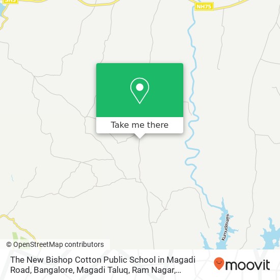 The New Bishop Cotton Public School in Magadi Road, Bangalore, Magadi Taluq, Ram Nagar, Motaganahal map