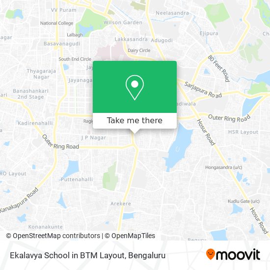 Ekalavya School in BTM Layout map