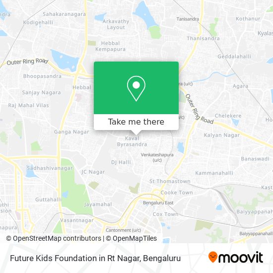 Future Kids Foundation in Rt Nagar map