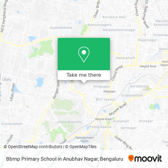 Bbmp Primary School in Anubhav Nagar map