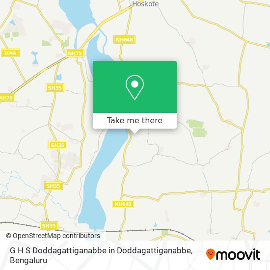 G H S Doddagattiganabbe in Doddagattiganabbe map