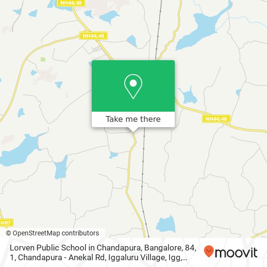 Lorven Public School in Chandapura, Bangalore, 84, 1, Chandapura - Anekal Rd, Iggaluru Village, Igg map