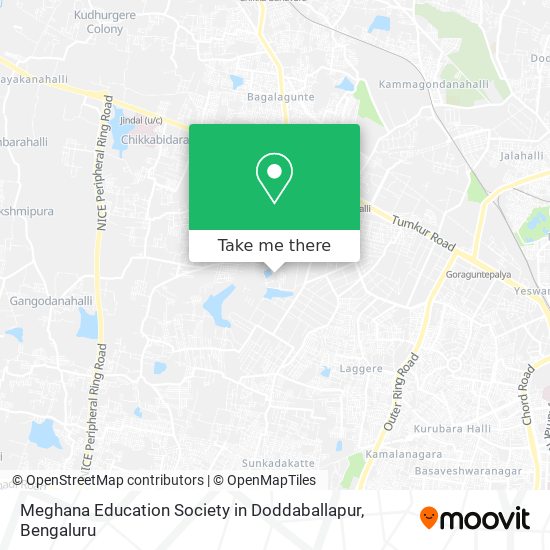 Meghana Education Society in Doddaballapur map